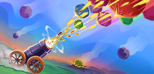 Felsbrocken-Explosion